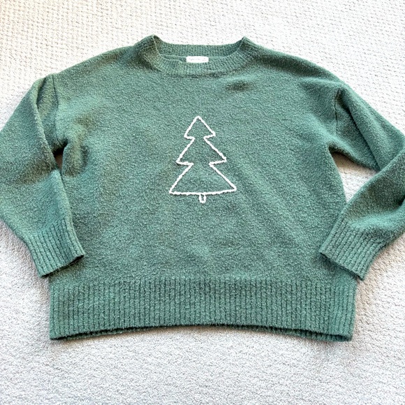 Rylee + Cru Sweaters - Rylee + Cru green pine tree christmas holiday sweater